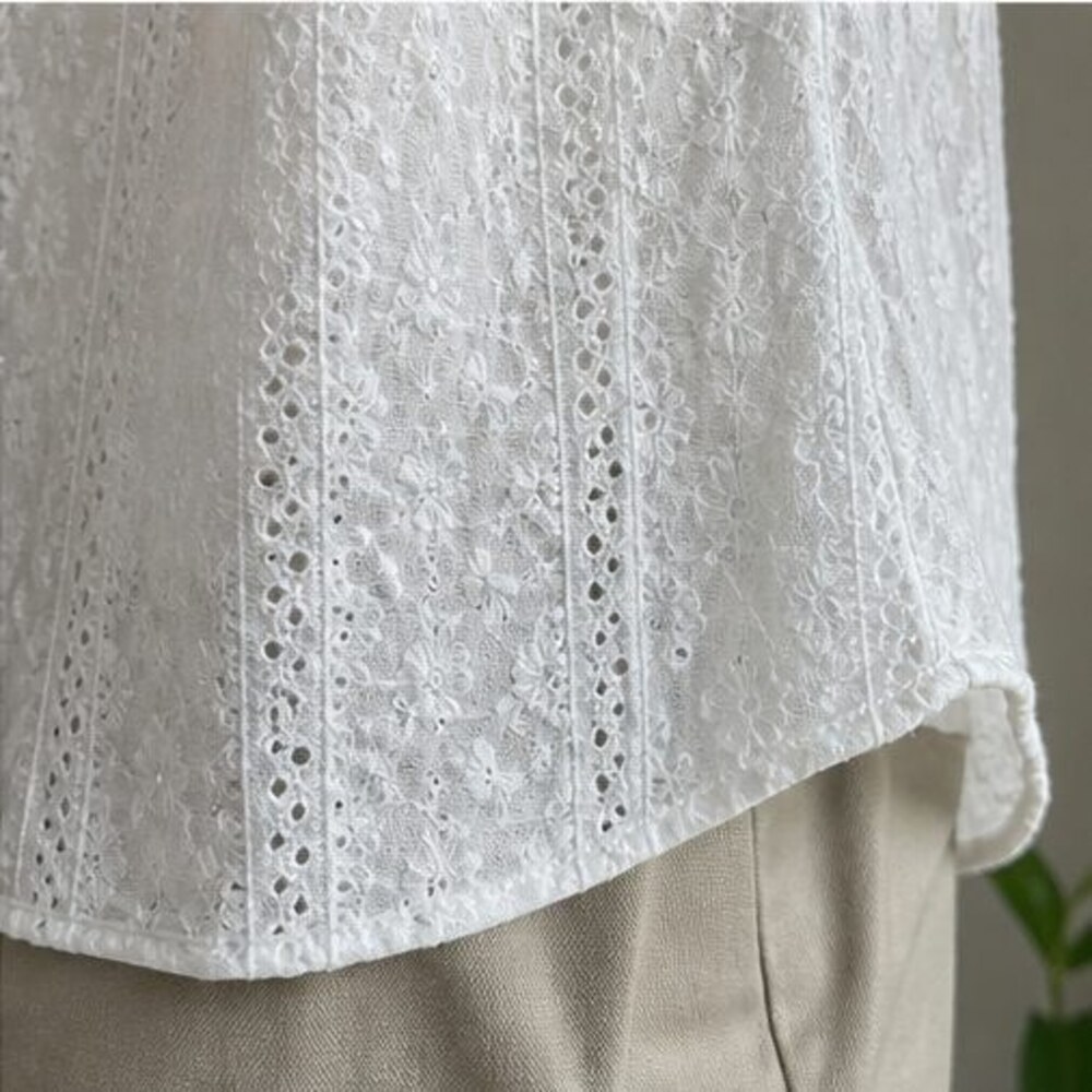 White Button Blouse - Picture 6 of 6